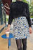 Picture of blue animal mini skirt