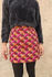 Picture of fuchsia geometric skirt