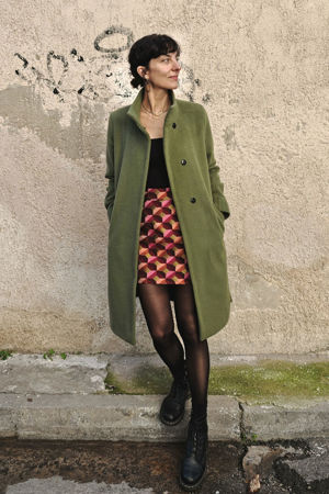 Picture of "JUST" coat in olive