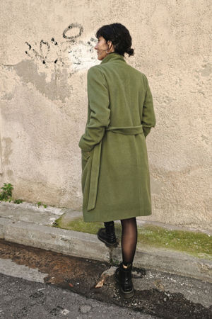Picture of "JUST" coat in olive
