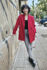 Picture of "curves" coat in red