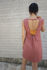 Picture of "bandeau" mini dress peach
