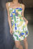 Picture of "free" mini dress grass blue geometric