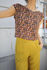 Picture of low back top black petite floral