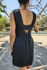 Picture of "scrunchie" mini dress in black