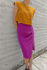 Picture of gathered pencil skirt  magenta