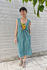 Picture of "bandeau" midi dress aqua floral