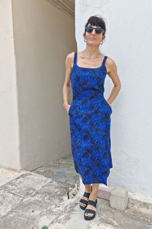 Picture of "funkadonna" dress in blue black