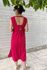 Picture of "bandeau" midi dress just red