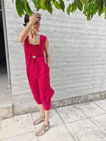 Picture of "bandeau" midi dress just red