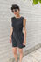 Picture of "scrunchie" mini dress in black