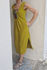 Picture of "bandeau" midi dress lime - floral