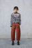 Picture of pleat  barrel pants in paprika