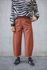 Picture of pleat  barrel pants in paprika