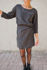 Picture of fluid mini dress in charcoal
