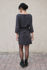 Picture of fluid mini dress in charcoal