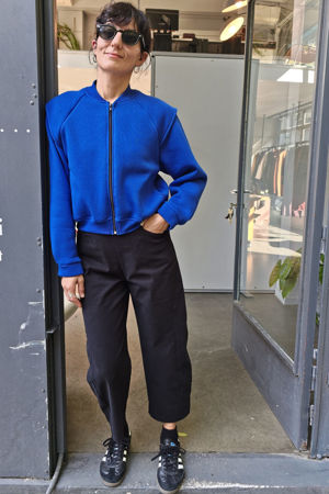 Picture of space bomber in blue