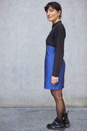 Picture of Bodycon dress  black - blue