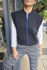 Picture of bomber  vest black -blue