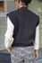 Picture of bomber  vest black -blue