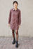 Picture of lab dress contrast burgundy