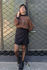 Picture of wrap mini skirt black
