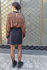 Picture of wrap mini skirt black