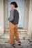 Picture of high waist straight leg pants  honey